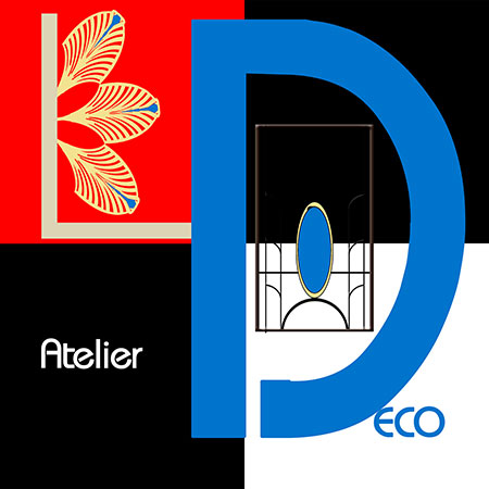 logo arts deco pour un atelier de decoration niçois